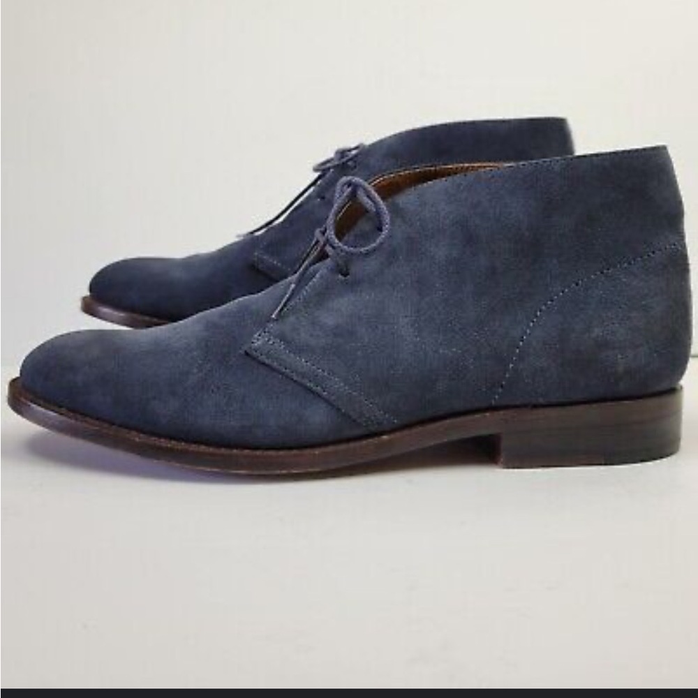Men’s J Crew Blue Suede Bennet Chukka Boots